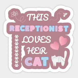 This receptionist loves her cat Sticker